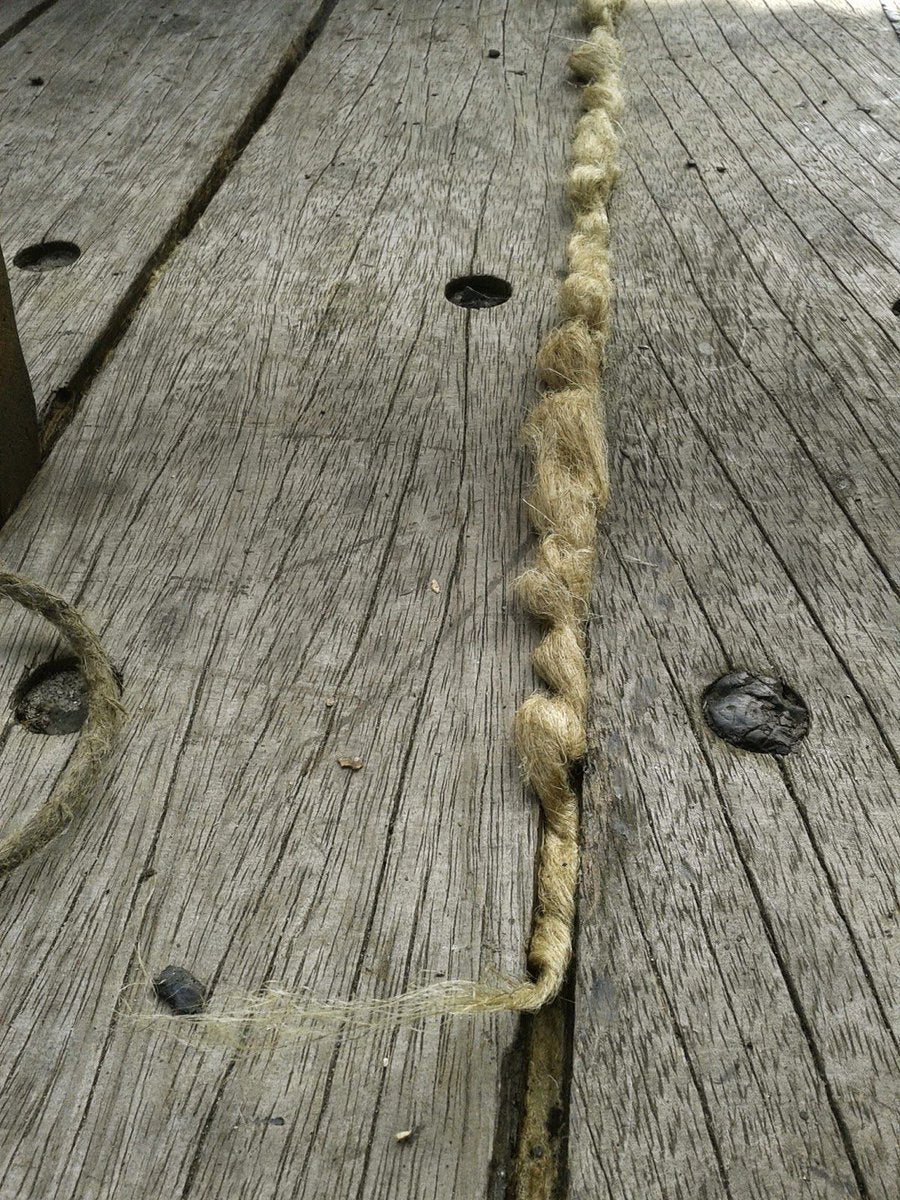 Traditional Oakum Caulking