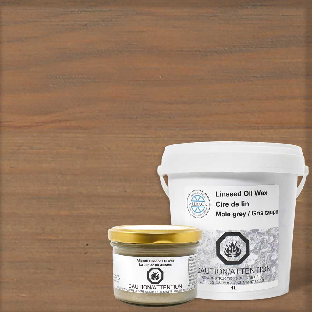 Mole Grey Linseed Oil Wax