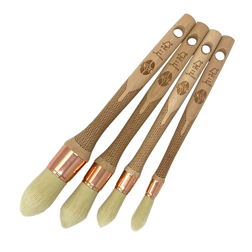 Round Linseed Oil Paint Brush Sage Restoration Canada USA