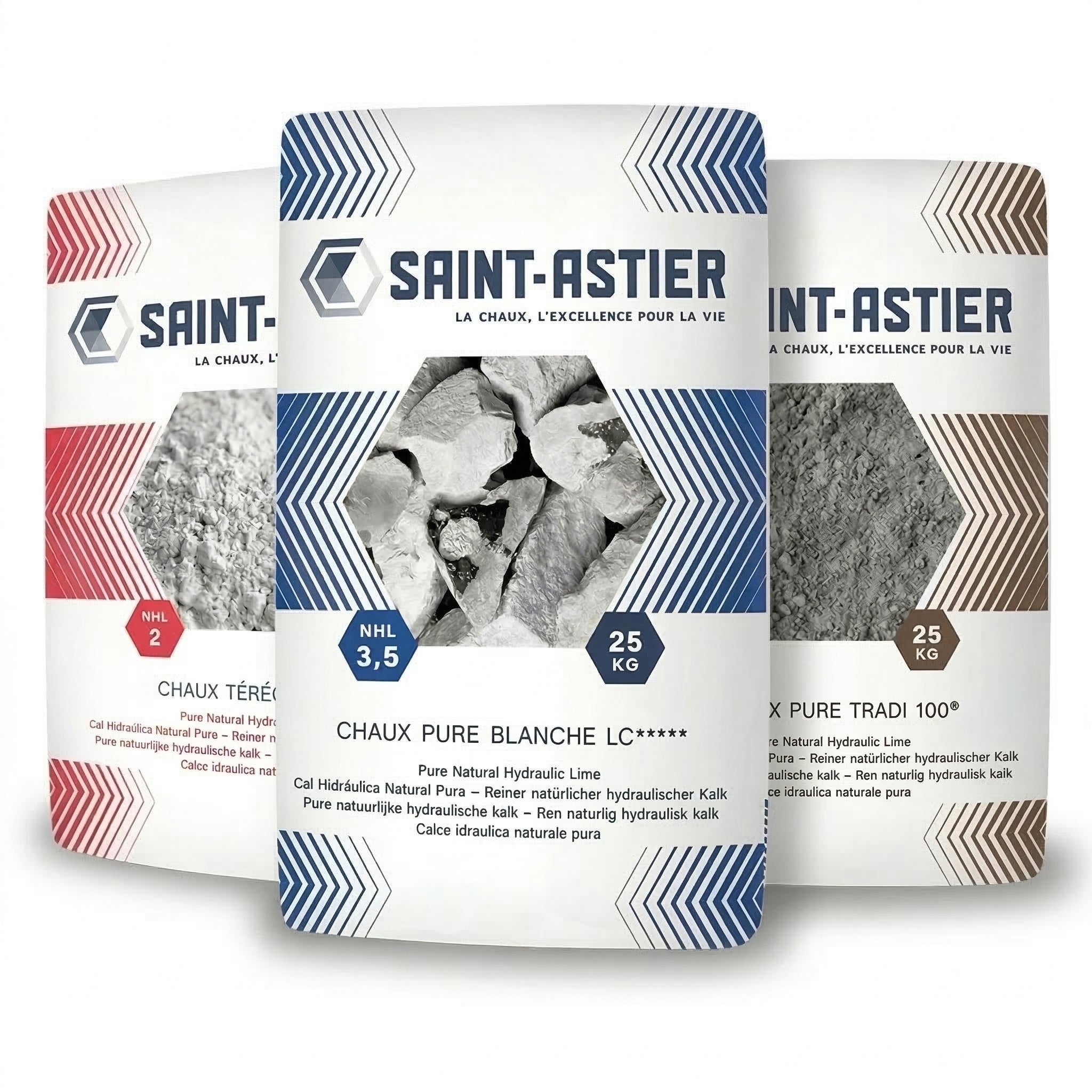 Three Saint-Astier NHL packages on a white background.