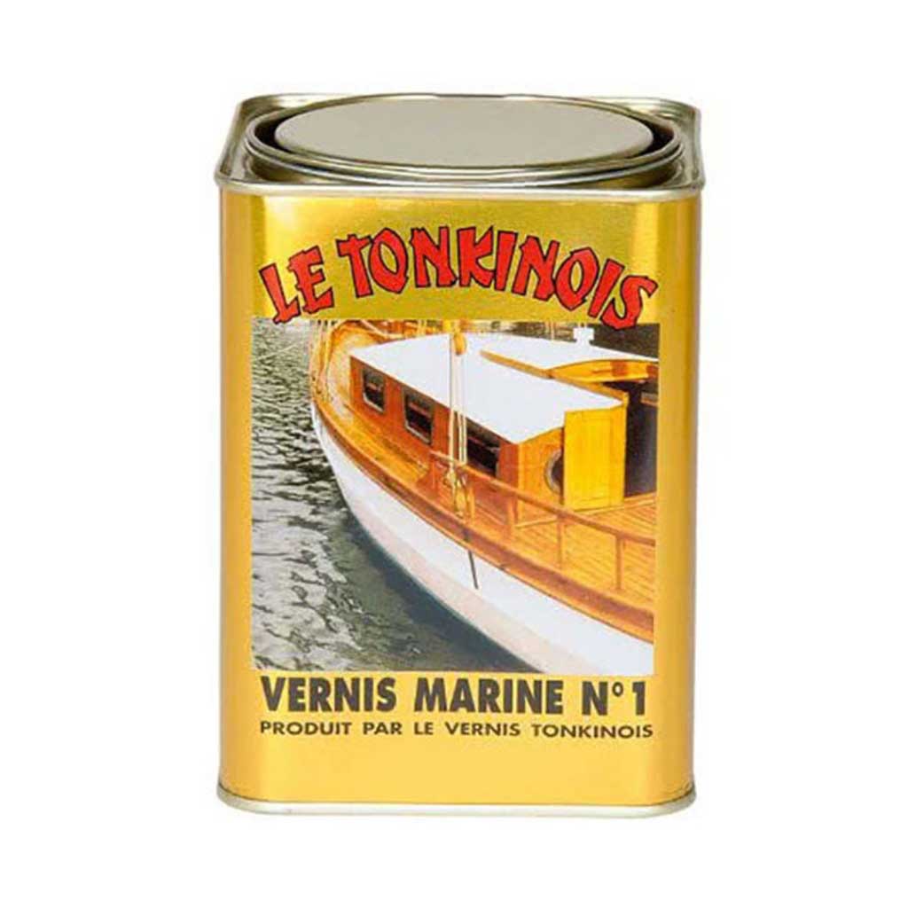Can of 1 L Le Tonkinois Marine Nº1 Varnish on a white background.