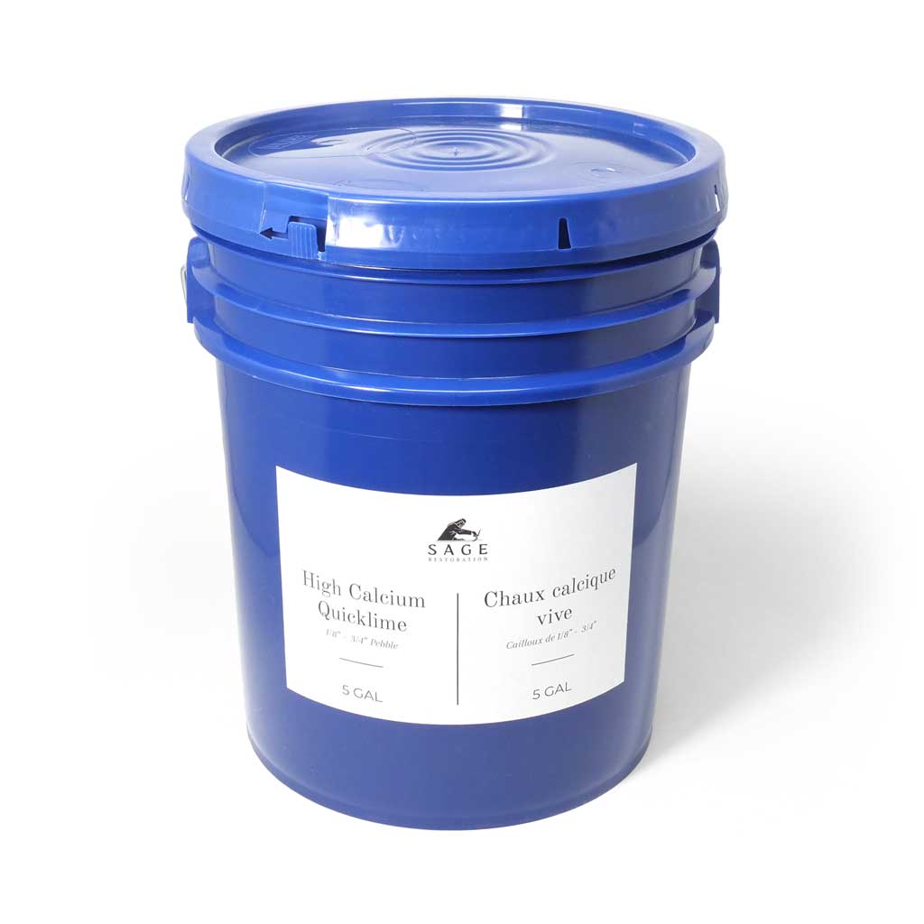 High Calcium Quicklime, 5 gallon pail.