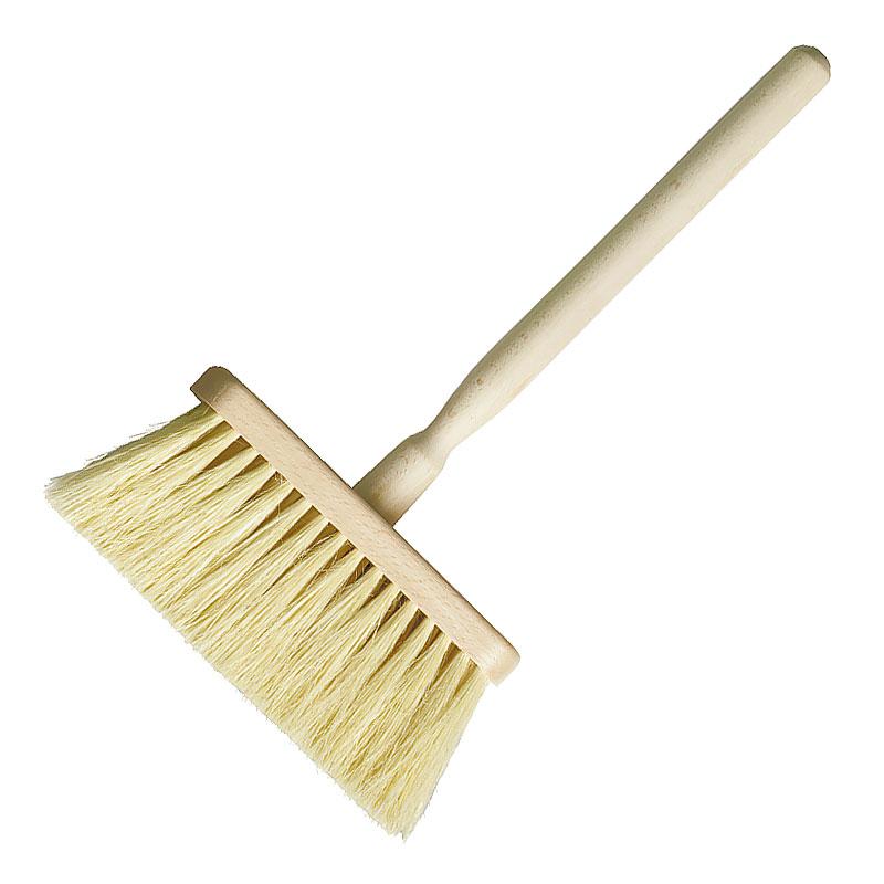 A natural limewash and masonry brush with a solid wood handle and natural tampico fibre bristles.