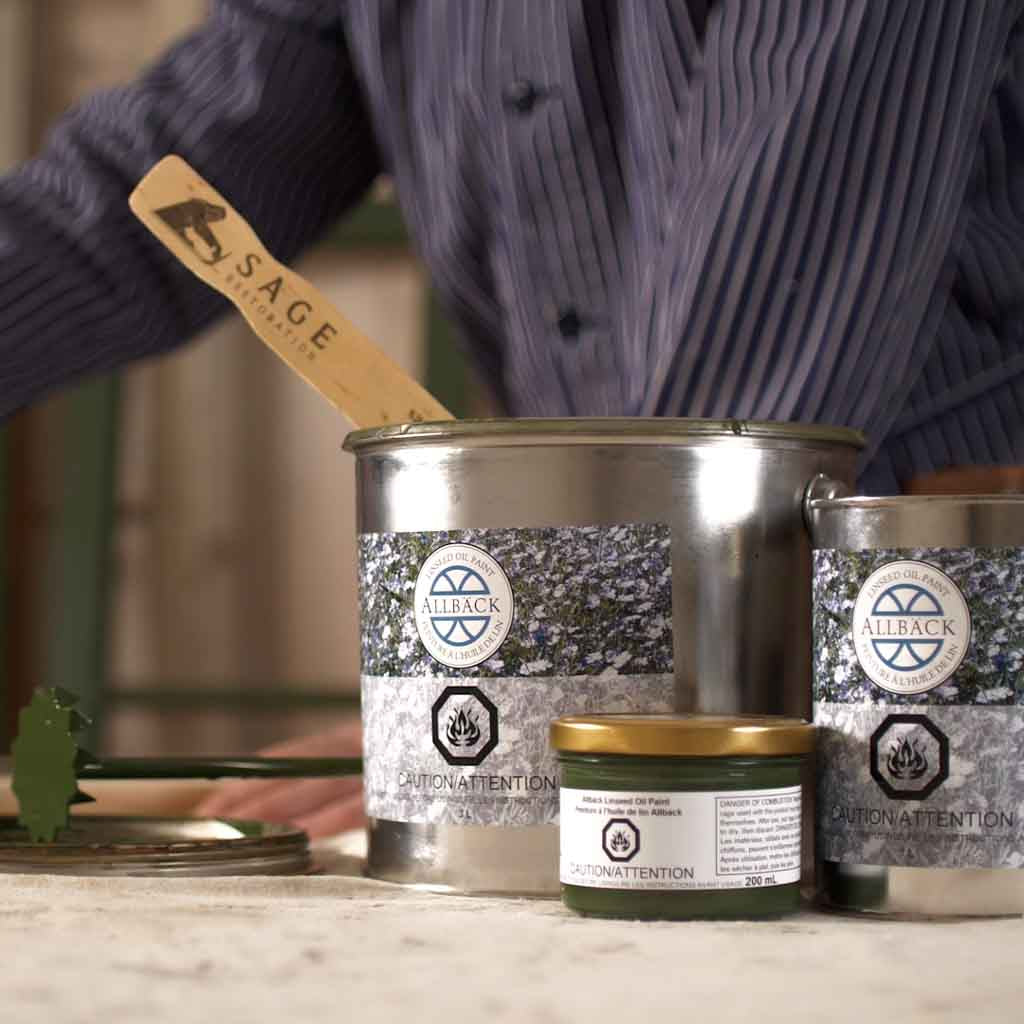 Allbäck Linseed Oil Paint, Vintage White | Sage Restoration