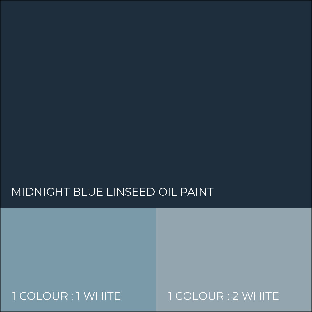 Midnight Blue Linseed Oil Paint