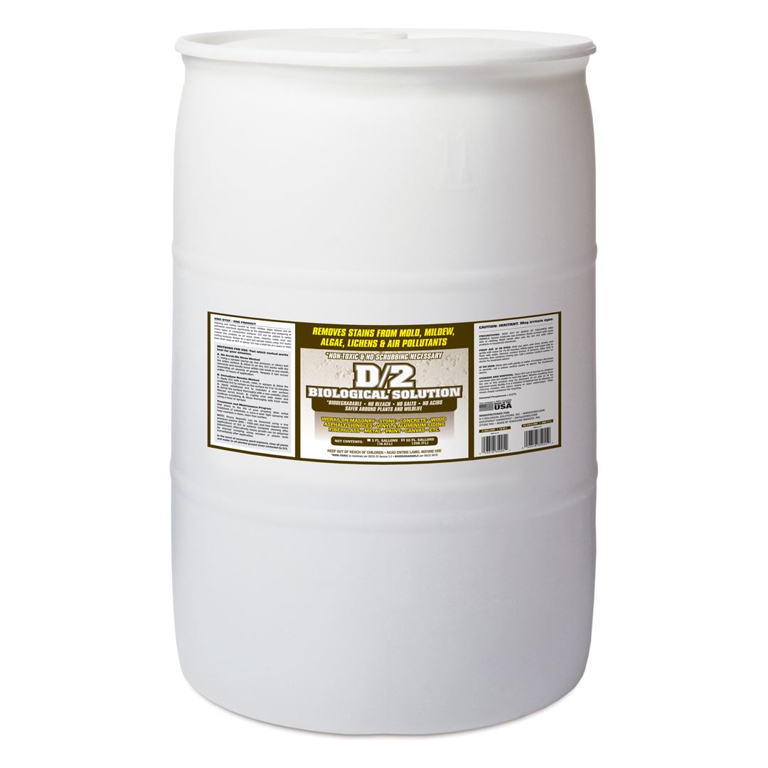 D/2 Biological Solution in a 55 gal plastic drum.