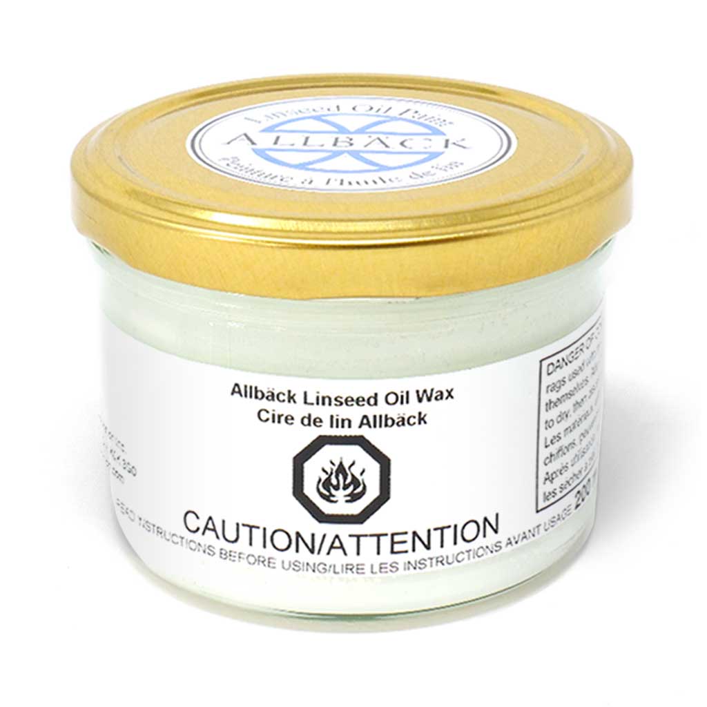 200ML Jar of white Linseed Oil Wax