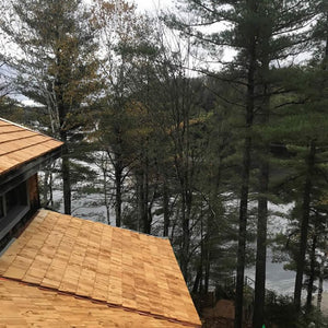 Air-dried (green) White Cedar Shakes