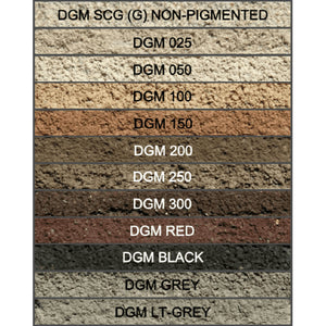 The 12 standard colours of the Ecologic Lime Mortar Sample Kit.