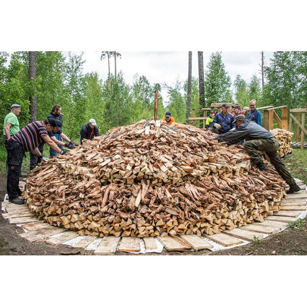 The tradition producing pine tar in earthen dales continues today in different parts of Scandinavia and Finland.