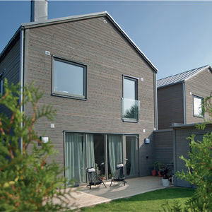 Grey Pine Tar Vitriol on a modern suburb in Sweden.